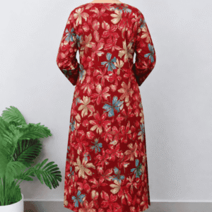 Beautiful Floral Print Long Kurta – 4 Colors