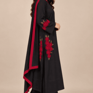 Rosella  Mul chanderi Embroidered 3-Piece Kurta Set