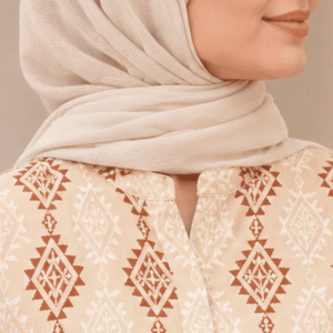 Women’s Beige and Brown Geometric Print Straight Kurta